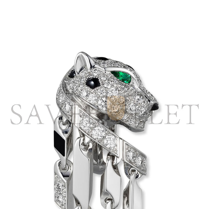 CARTIER PANTHÈRE DE EARRINGS SMALL MODEL PAVED REF. H8000780